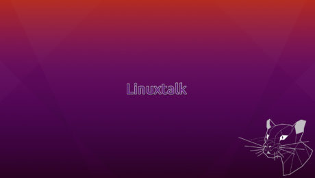 Linuxtalk Wallpaper mit Focal Fossa Maskottchen